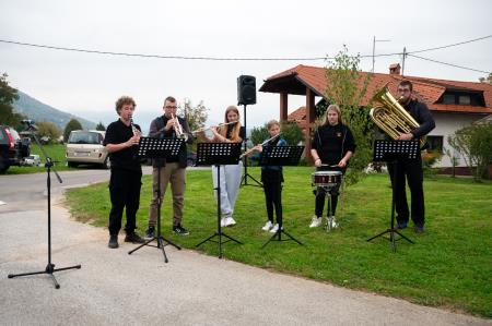 Otvoritev kanalizacije in vodovoda Vavpča vas Trata 2, foto Uroš Novina